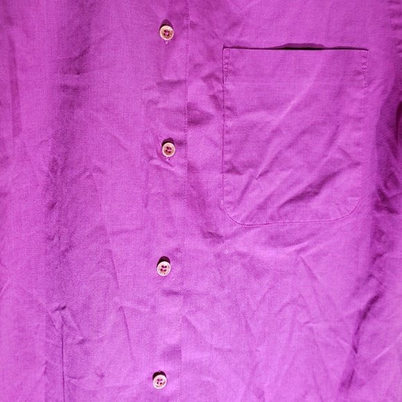 Picket and Post Purple Button Down Shirt Top 16 - Picture 2 of 8